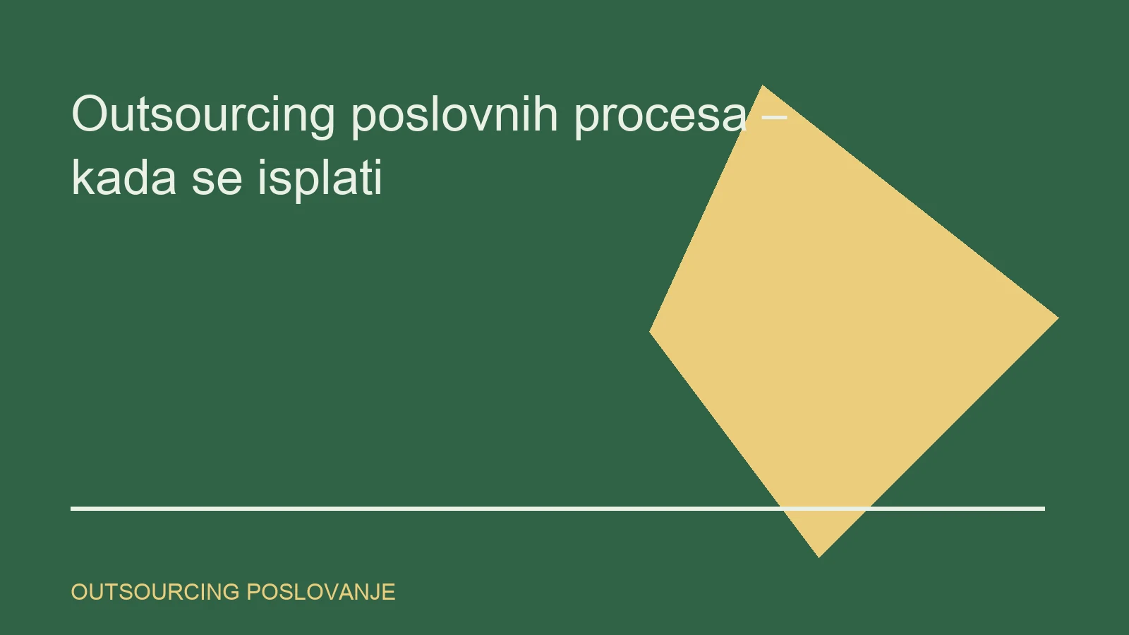 Urednička ilustracija za temu outsourcing poslovanje